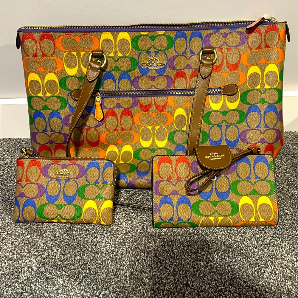 Coach limited edition purse with two wallets
